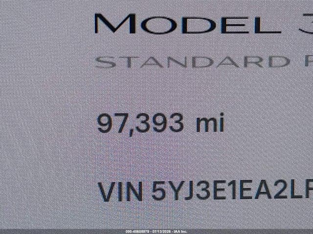 2020 TESLA MODEL 3 STANDARD RANGE PLUS REAR-WHEEL DRIVE/STANDARD RANGE REAR-WHEEL DRIVE 15