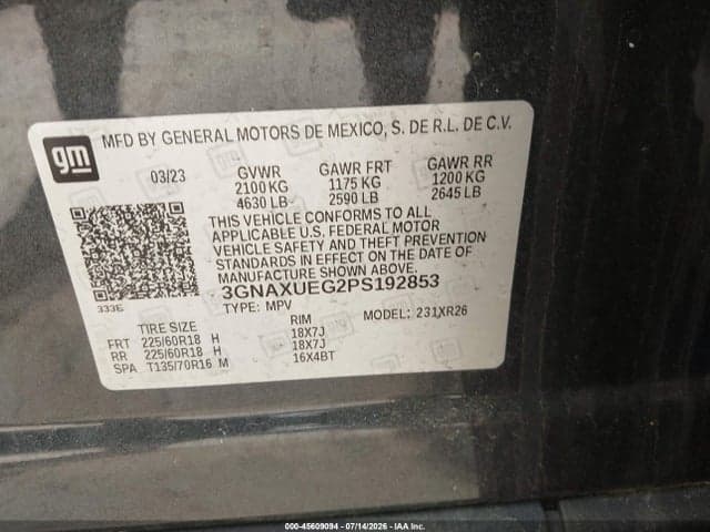 2023 CHEVROLET EQUINOX AWD LT 9