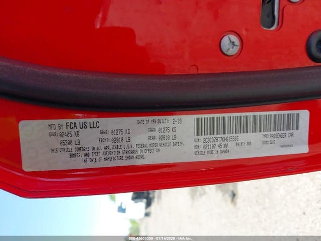 2019 DODGE CHALLENGER R/T 9