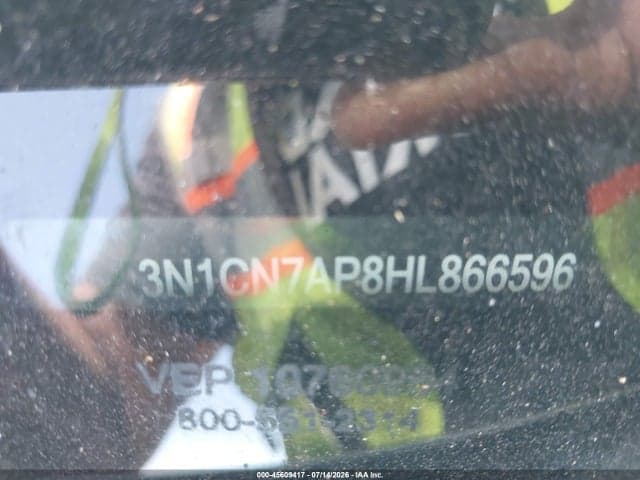 2017 NISSAN VERSA 1.6 S+ 9