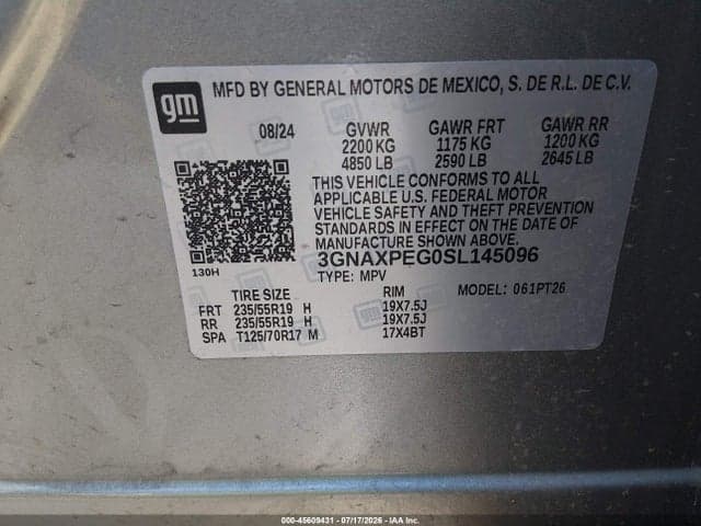 2025 CHEVROLET EQUINOX AWD LT 9