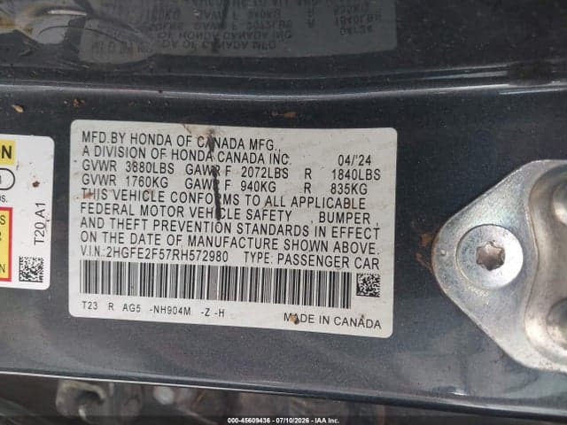 2024 HONDA CIVIC SPORT 9