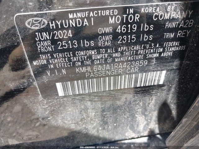 2024 HYUNDAI SONATA SEL 9