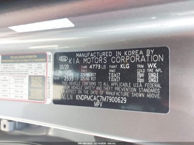 2021 KIA SPORTAGE LX 9