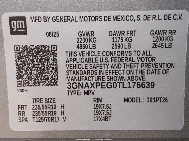2026 CHEVROLET EQUINOX AWD LT 9