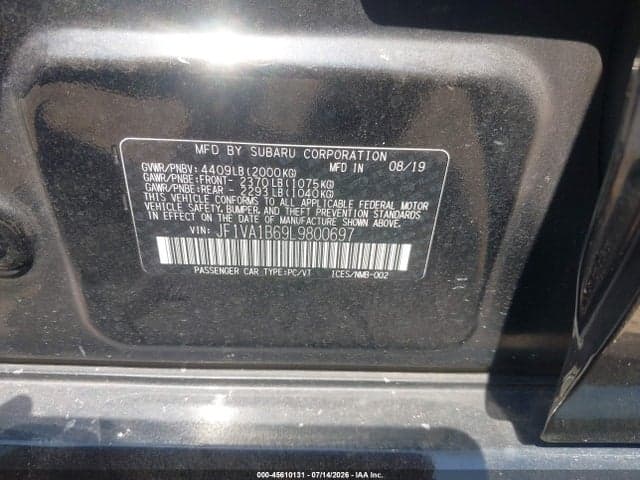 2020 SUBARU WRX PREMIUM 9