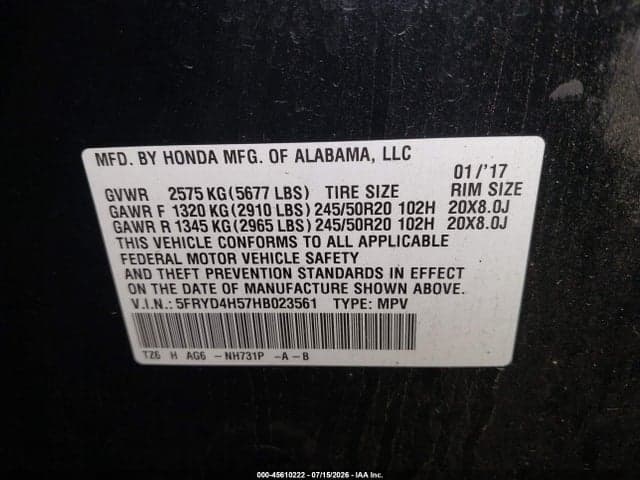 2017 ACURA MDX TECHNOLOGY PACKAGE 9