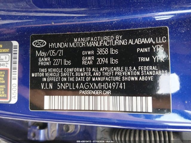 2021 HYUNDAI ELANTRA SE 9