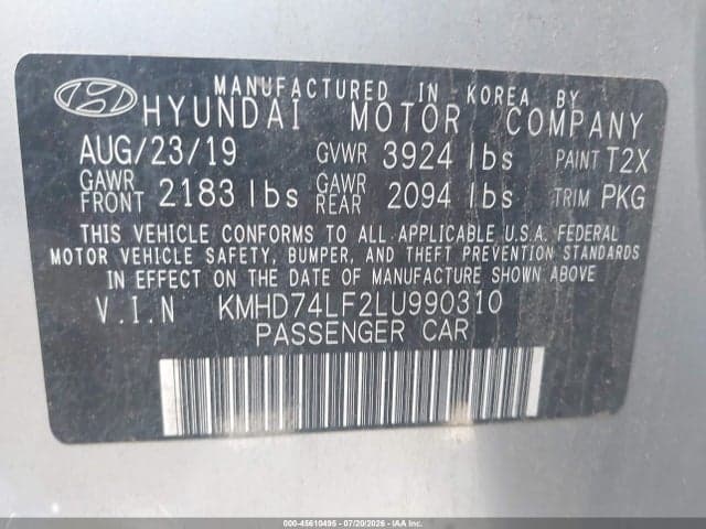 2020 HYUNDAI ELANTRA SE 9