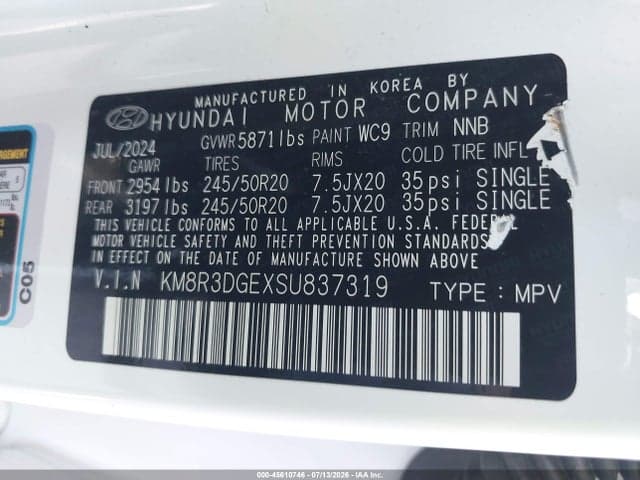 2025 HYUNDAI PALISADE XRT 9