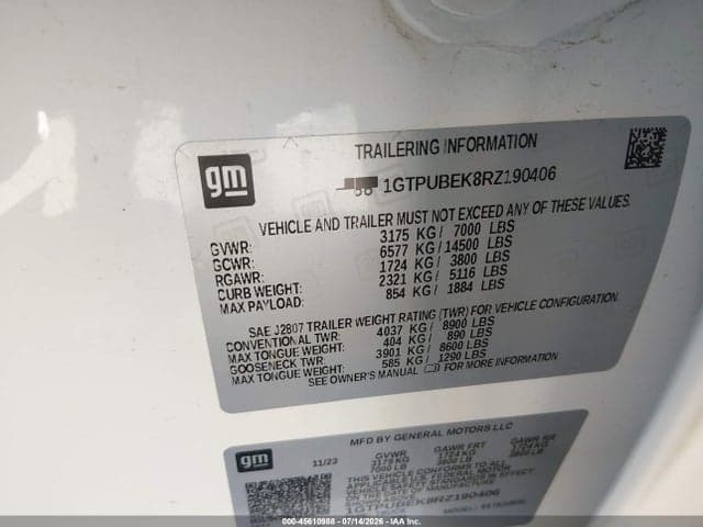 2024 GMC SIERRA 1500 8