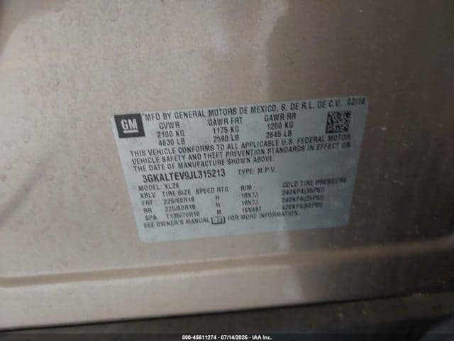 2018 GMC TERRAIN SLE 9