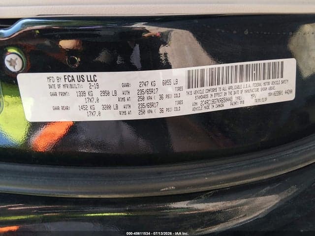 2019 CHRYSLER PACIFICA TOURING L 9