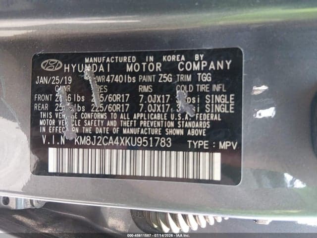 2019 HYUNDAI TUCSON SE 9