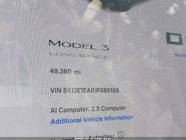 2018 TESLA MODEL 3 LONG RANGE/MID RANGE 7