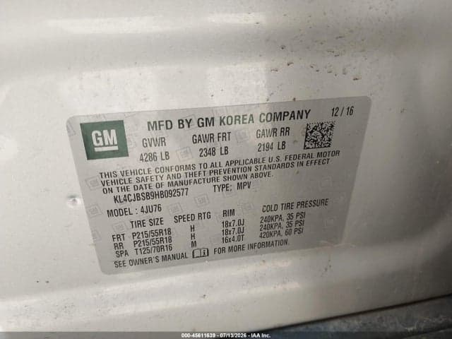 2017 BUICK ENCORE PREFERRED II 9