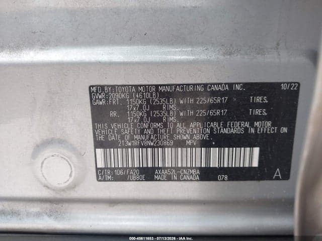 2022 TOYOTA RAV4 XLE 9