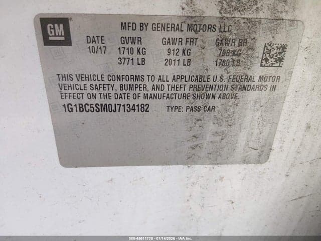 2018 CHEVROLET CRUZE LS AUTO 9