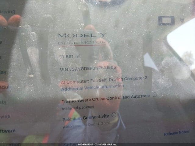 2022 TESLA MODEL Y PERFORMANCE DUAL MOTOR ALL-WHEEL DRIVE 7