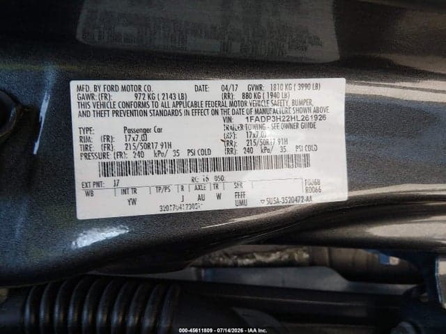 2017 FORD FOCUS SEL 9