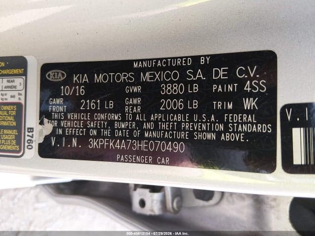 2017 KIA FORTE LX 9