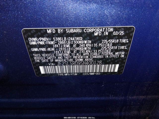 2025 SUBARU FORESTER LIMITED HYBRID 9
