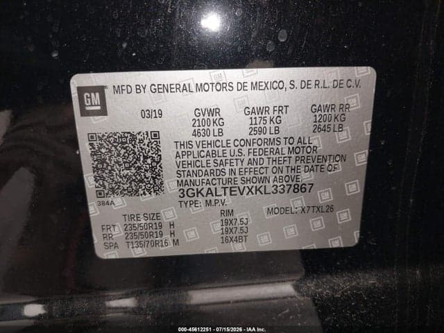 2019 GMC TERRAIN SLE 9
