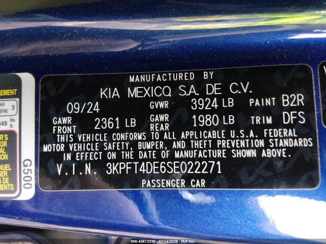 2025 KIA K4 LXS 9