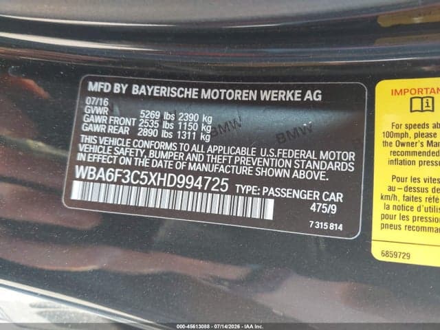 2017 BMW 640I XDRIVE 9