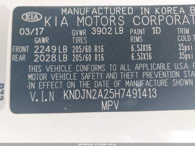 2017 KIA SOUL 9