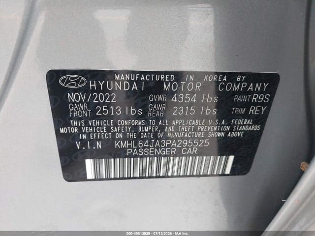 2023 HYUNDAI SONATA SEL 9