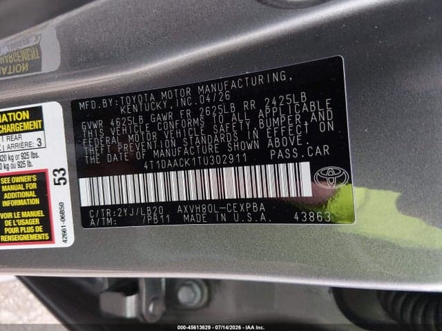 2026 TOYOTA CAMRY XSE 9