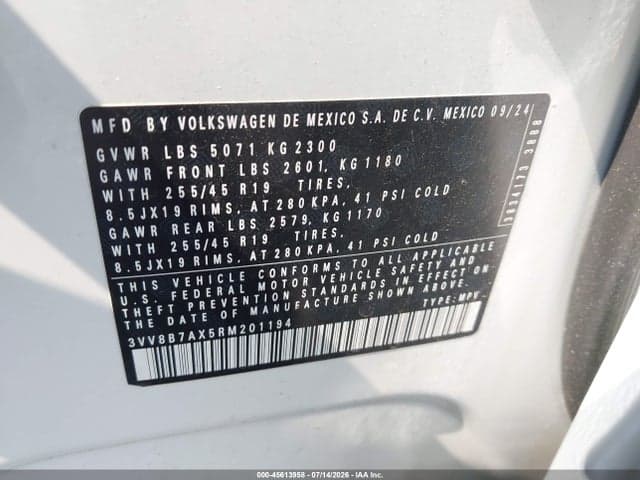 2024 VOLKSWAGEN TIGUAN 2.0T SE R-LINE BLACK 9