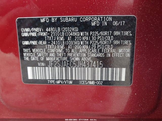 2018 SUBARU FORESTER 2.5I PREMIUM 9