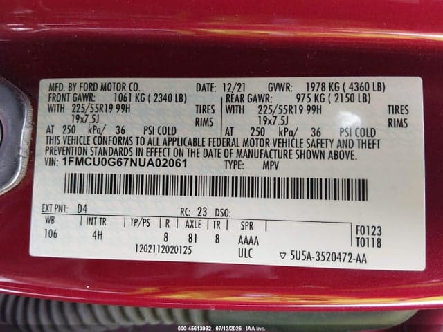 2022 FORD ESCAPE SE 9