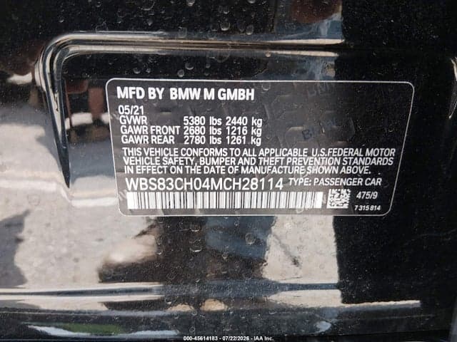 2021 BMW M5 9