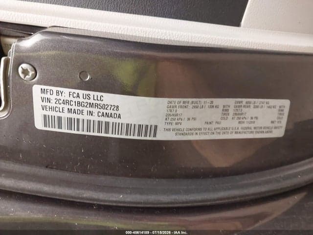 2021 CHRYSLER PACIFICA TOURING L 9