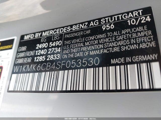 2025 MERCEDES-BENZ AMG CLE 53 9