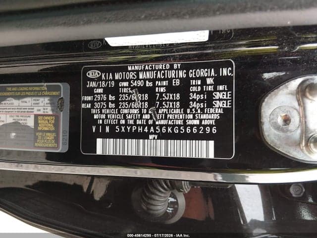 2019 KIA SORENTO 3.3L EX 9