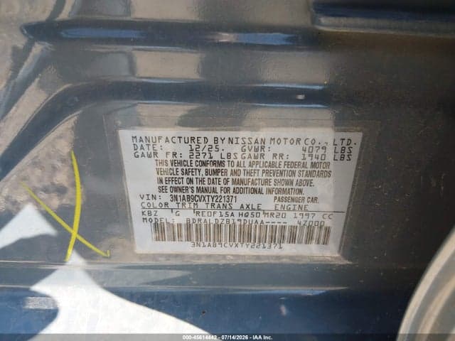 2026 NISSAN SENTRA SV 9