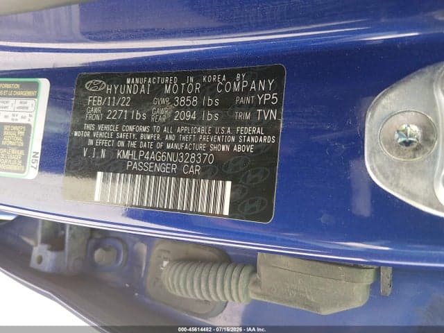2022 HYUNDAI ELANTRA LIMITED 8