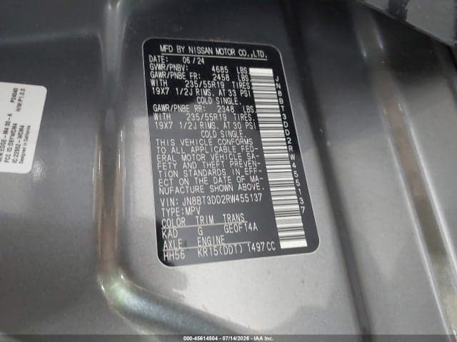 2024 NISSAN ROGUE PLATINUM INTELLIGENT AWD 9