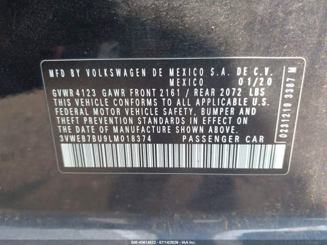 2020 VOLKSWAGEN JETTA 1.4T SEL 9
