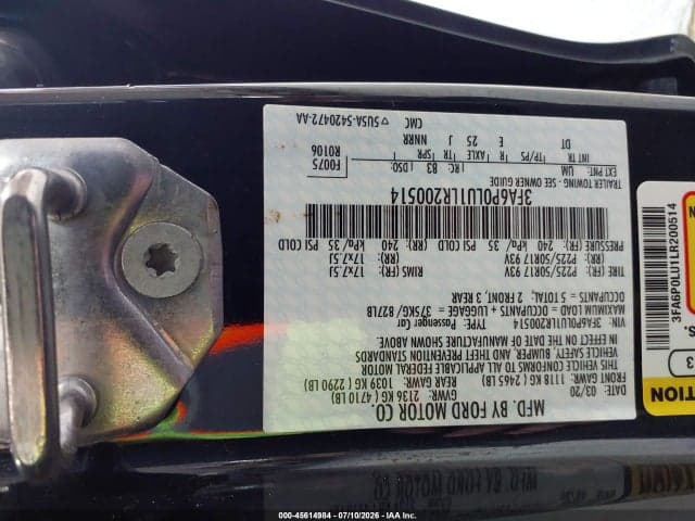 2020 FORD FUSION HYBRID SE 9