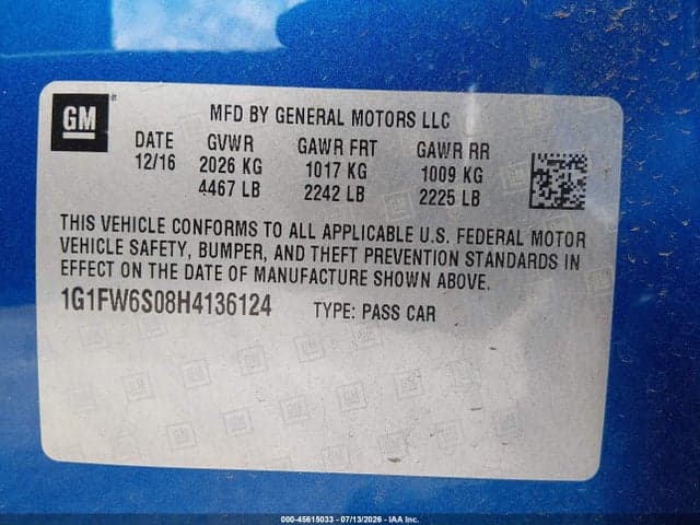 2017 CHEVROLET BOLT EV LT 9