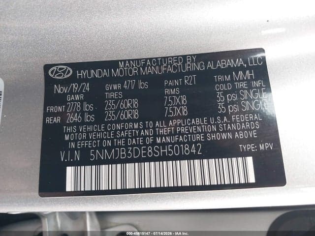 2025 HYUNDAI TUCSON SEL 9