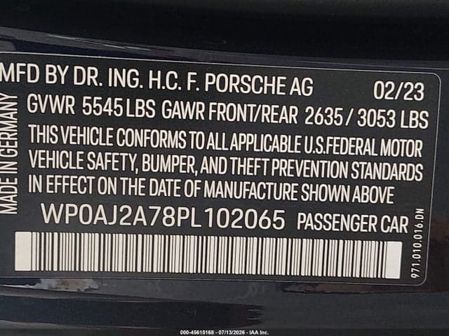 2023 PORSCHE PANAMERA 4/4 PLATINUM EDITION/PLATINUM EDITION 9