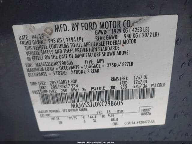 2019 FORD ECOSPORT SES 9