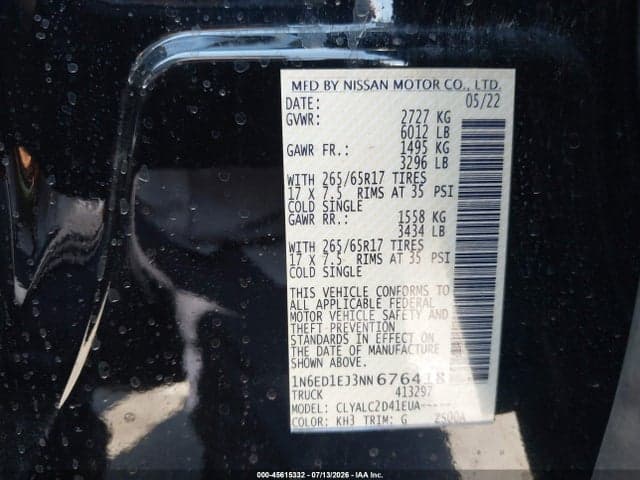 2022 NISSAN FRONTIER SV 4X2 9