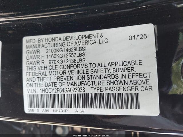 2025 HONDA ACCORD HYBRID EX-L 9